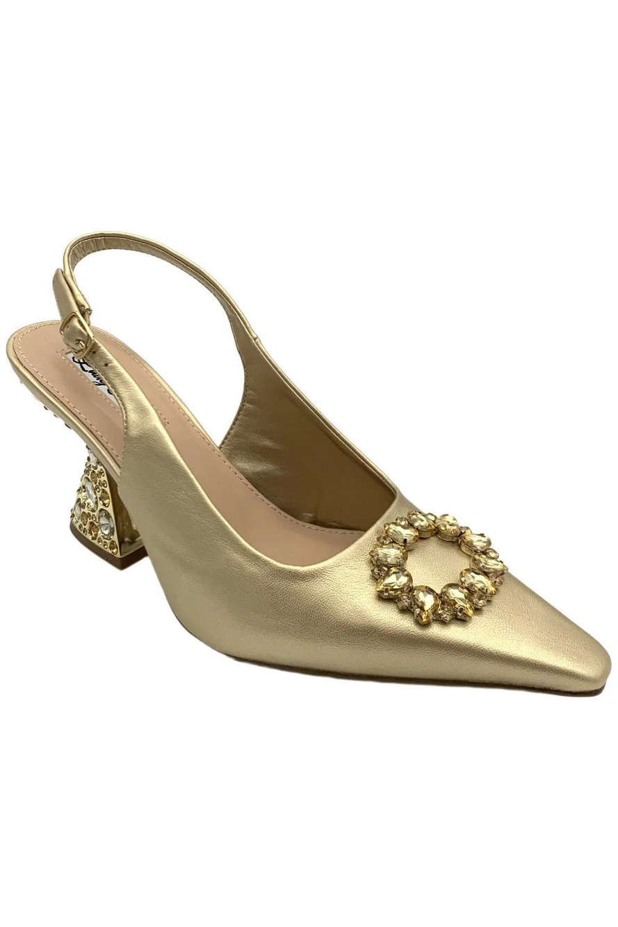 Lady Couture of NY Women's Spotlight Heels Gold Metallic - Medium